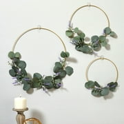 FloraCraft 3 piece Wire Wreath Ring 7.8 inch, 9.8 inch and 13.8 inch Gold