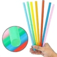 thumbnail image 2 of 300pcs 10.3in Jumbo Straws - Smoothie Straws, Extra Wide Extra Long Colors, 2 of 4