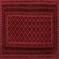 thumbnail image 1 of Ahgly Company Indoor Square Abstract Red Contemporary Area Rugs, 7' Square, 1 of 4
