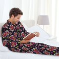 thumbnail image 5 of KLL Ladybug Sleepwear Mens Flannel Pajamas,Long Cotton Pj Set, 5 of 7