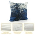 thumbnail image 4 of JRXY Sparkling Decorative Throw Pillow Covers Soft Navy Blue Gold Black Glitter Square Cushion Cover Pillowcase for Couch Bed and Chair, Navy Blue,  White, 4 of 5