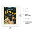 thumbnail image 2 of Blonde Bombshell - Starring Jean Harlow Lee Tracy Frank Morgan - Vintage Film Movie Poster c.1933 - Fine Art Rolled Canvas Print 20in x 26in, 2 of 4