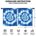 thumbnail image 2 of Blackout Kids Curtains,Blue White Tie Dye Spiral Pattern Childrens Insulated Curtains Set Of 2,Bedroom Essentials,Toddler Room Decor 52"x63", 2 of 5