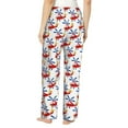 thumbnail image 3 of Xecao Cartoon Helicopter Women's Straight Lounge Pajama Pants: The Epitome of Relaxed Sleepwear, 3 of 9