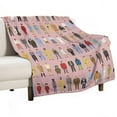 thumbnail image 4 of Wes Anderson Characters Printed Throw Blanket，Kids Adults Soft Lightweight Flannel Fleece Blanket for Couch Sofa Bed Living Room 60"×80", 4 of 7
