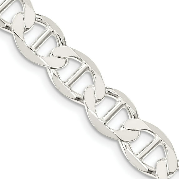 Sterling Silver 8.9mm Flat Anchor Chain (22 X 8.9) Made In Italy qlfa180-22