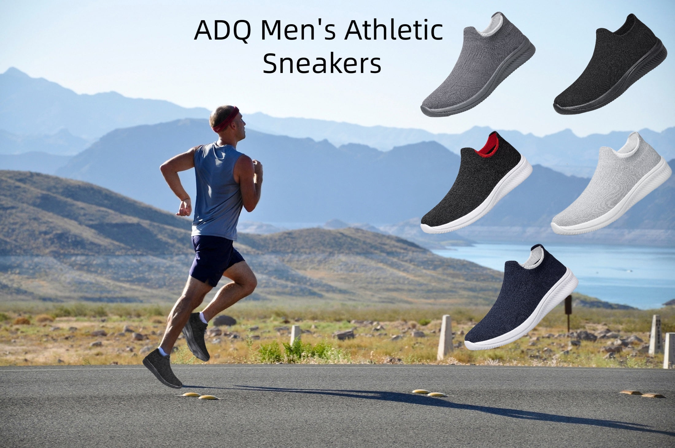 ADQ Lightweight Slip on Athletic Sneakers for Men Guam Ubuy