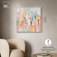 thumbnail image 5 of Color Symphony I Canvas Spring Abstracts by Art Remedy, White Frame, 30" x 30", 5 of 7