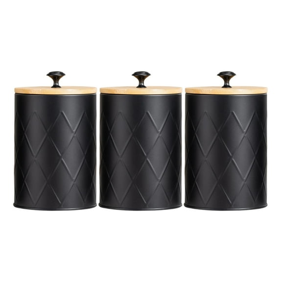 yotijay 3 Pieces Airtight Kitchen Canister Coffee Tea Sugar Container for Dog Treats