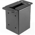 thumbnail image 3 of VEVOR 4"x4" Post Base, 10-Pack - 3.6"x3.6" Deck Post Anchors, 2.5 lbs Heavy-Duty Black Powder-Coated Steel Brackets for Deck Supports and Porch Railing Holders, 3 of 12