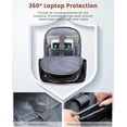 thumbnail image 5 of Lovevook Laptop Backpack for Women, Stylish Business Travel Work Bag with USB Charging Port, Water-Resistant Nurse Teacher College Computer Bag Daypack Fits up 15.6" Laptop, 5 of 7