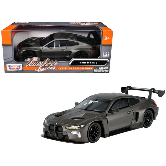 BMW M2 GT3 Matt Black "Timeless Legends" Series 1/24 Diecast Model Car by Motormax