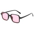 thumbnail image 1 of Gafas de sol cuadradas con degradado para hombre y mujer, lentes de sol Retro a la moda, clásicas, negras, de diseñador de marca, 1 of 4