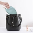 thumbnail image 5 of Bolsa de maquillaje de media luna, bolsa de mano, conveniencia de viaje, bolsa de maquillaje para niña, 5 of 5