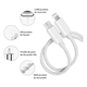 thumbnail image 3 of "7kit Cargador 20w Inalámbric 5000 Mah Auricular Para iPhone LAB.G  blanco ", 3 of 5