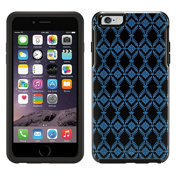 Otterbox Symmetry Apple Iphone 6 And Iphone 6s Case Victorian Wallpaper Blue On Black Otterbox Case Walmart Com Otterbox Symmetry Apple Iphone 6 And Iphone 6s Case Victorian Wallpaper Blue On Black Otterbox Case Walmart Com