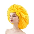 thumbnail image 1 of kurtrusly Cloth Soft Elastic Band Silk Sleeping Hat Comfortable And Versatile Protects Hair And Is Versatile yellow, 1 of 6