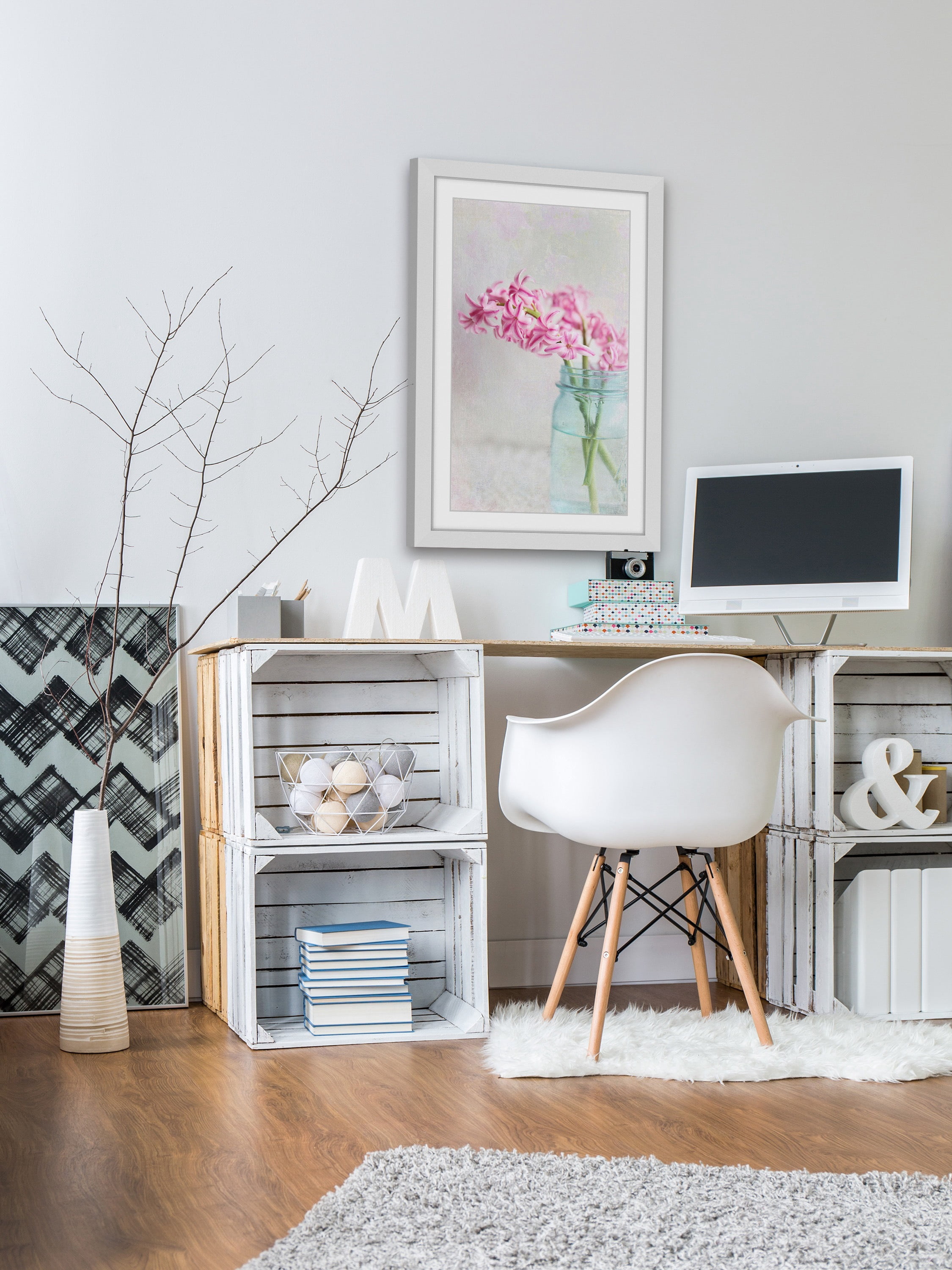 Marmont Hill "Hyacinth" Framed Painting Art Print