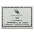 thumbnail image 4 of 2013-P Gold $5 Commem Five Star General BU (w/Box & COA), 4 of 4