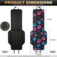 thumbnail image 7 of Eheartsgir Colorful Paw Print Pattern Quilted Design Car Seat Covers for Sedans, Polyester Machine Washable Car Front Seat Cover Quilted Protective Cover, 7 of 7