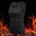 thumbnail image 1 of Hombres Control de barriga Corsé Cremallera Neopreno Quemador de grasa Camiseta sin mangas para entrenamiento Cinturón doble, 1 of 9