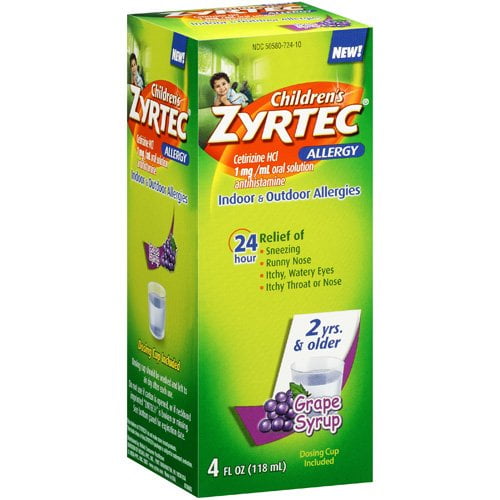 Child Zyrtec 1 Mg 4 Oz Syrup