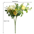 thumbnail image 2 of Flores artificiales de boda Falso Brida Floral Ramo Tela Simulación Decoración de flores Inevent HA7987-00B, 2 of 2