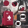 First Aid Kit All Purpose Premium Medical Supplies Emergency Bag 200Pcs