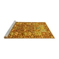 thumbnail image 2 of Ahgly Company Machine Washable Indoor Round Persian Yellow Traditional Area Rugs, 7' Round, 2 of 4