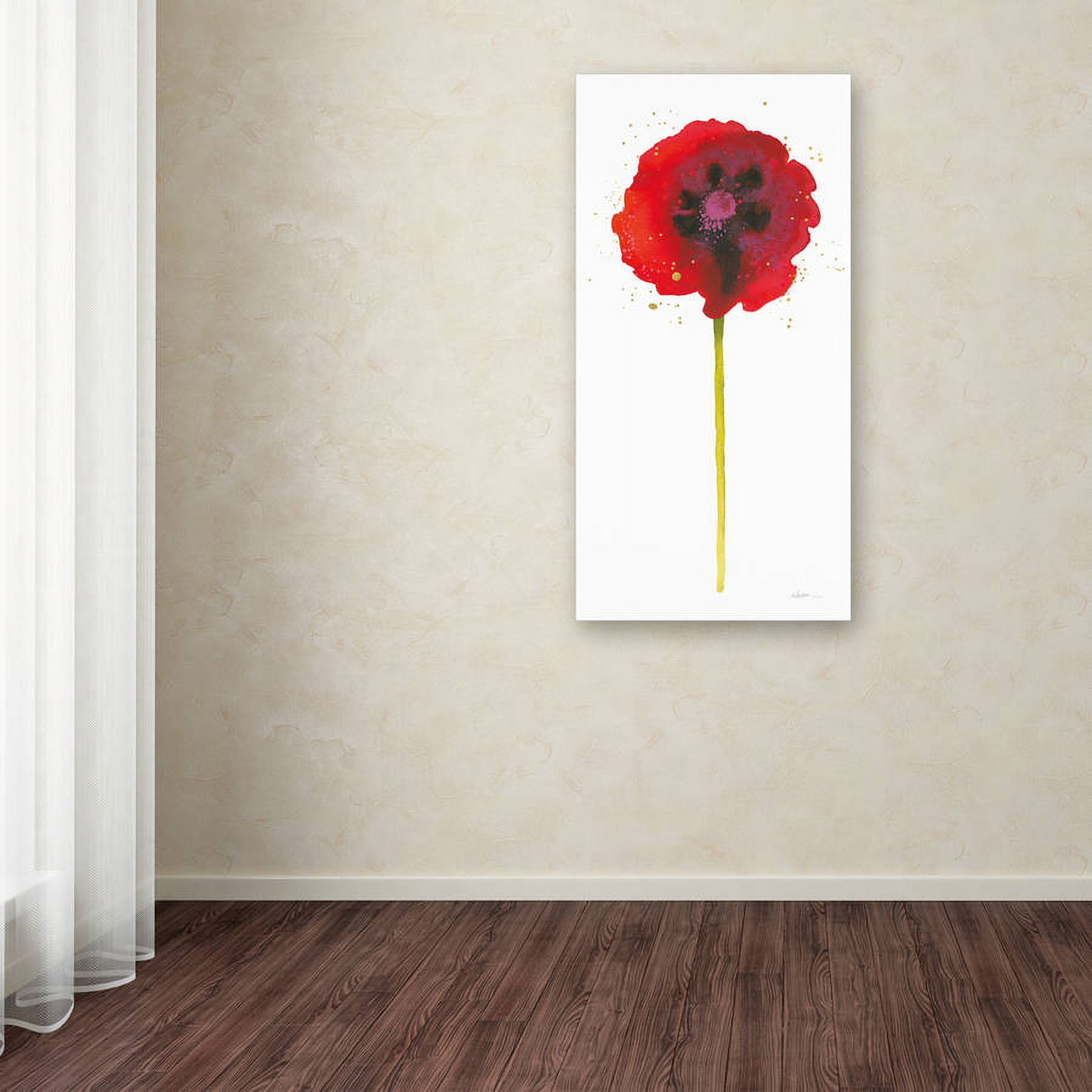 Trademark Fine Art "Splash II with Gold" Canvas Art by Shirley Novak