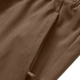 thumbnail image 6 of WEIee Men’s Athletic Shorts Workout Shorts Mens Stretchy Waisted Pocket Drawstring Shorts Solid Color Trendy Loose Fit Daily Running Pants Coffee, 6 of 6