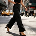 thumbnail image 4 of Lmueinov High Waist Work Pants for Women Solid Straight Leg Stretchy Business Casual Comfortable Office Work Trousers 2026 Trendy Everyday Office Wear Pants, 4 of 4