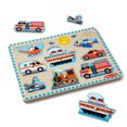 thumbnail image 4 of Melissa & Doug Vehicles Sound Puzzle - Wooden Peg Puzzle With Light-Activated Sound Effects (8 pcs), 4 of 9