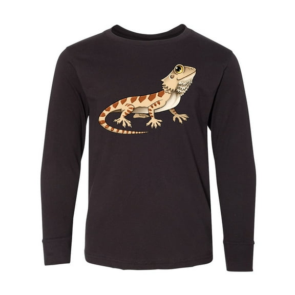 Inktastic Cute Bearded Dragon Long Sleeve Youth T-Shirt