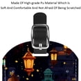 thumbnail image 4 of Square 2Pack PU Leather Retro Lantern Cruise Luggage Tag with Privacy Cover and Name ID Tag for Travel Handbags Backpacks Luggage Tags, 4 of 6