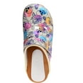 thumbnail image 6 of BJORK Maja Wood Printed Leather Clogs (Bonita - EU36), 6 of 8
