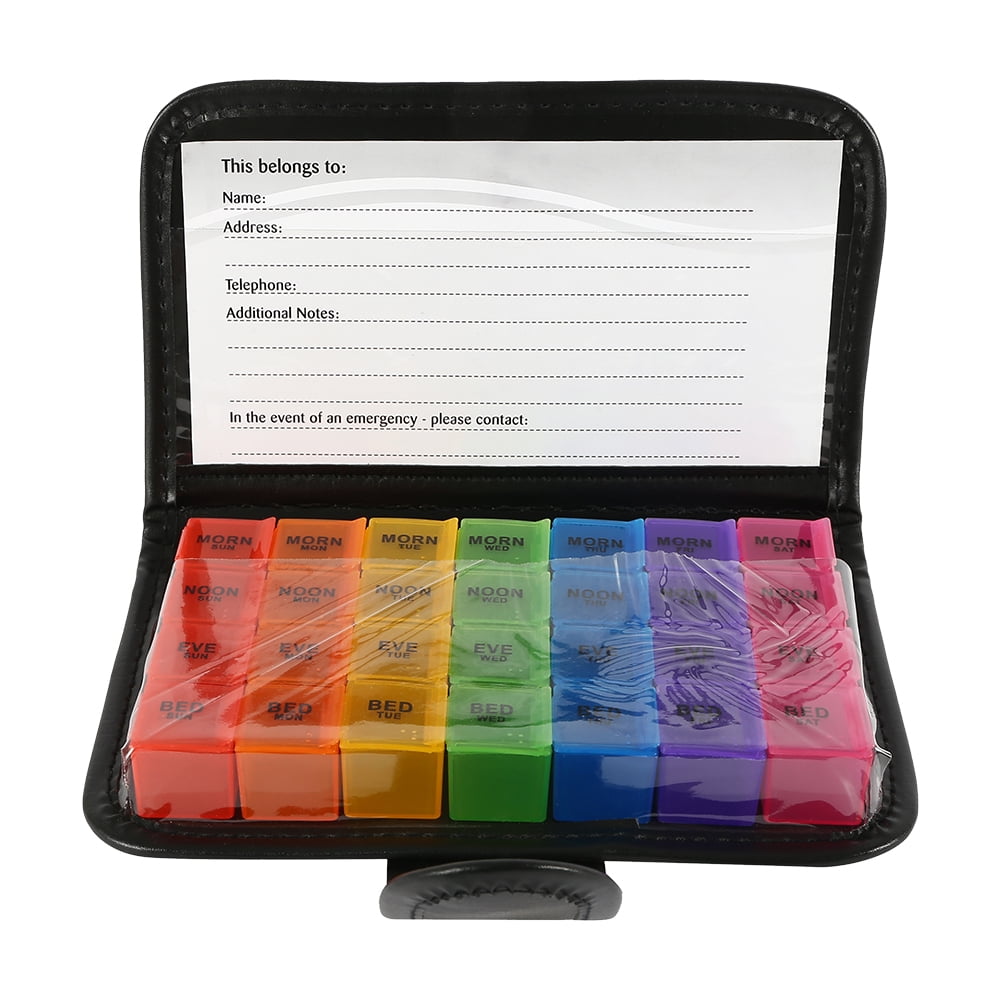 ODOMY Small Travel Pill Organisers and Supplement Container Portable