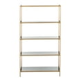 thumbnail image 5 of SAFAVIEH Justine Modern Glam 5-Tier Etagere, Black/Brass, 5 of 11