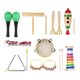 thumbnail image 1 of 9 Uds instrumentos musicales percusión juguete banda rítmica conjunto Glockenspiel pandereta, 1 of 8
