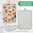 thumbnail image 6 of Yayeee Pot Holders Kitchen Heat Resistant with Pocket 7"x9.8" Cotton Oven Cooking Hot Pads, Fall Acorns Pattern, 6 of 7