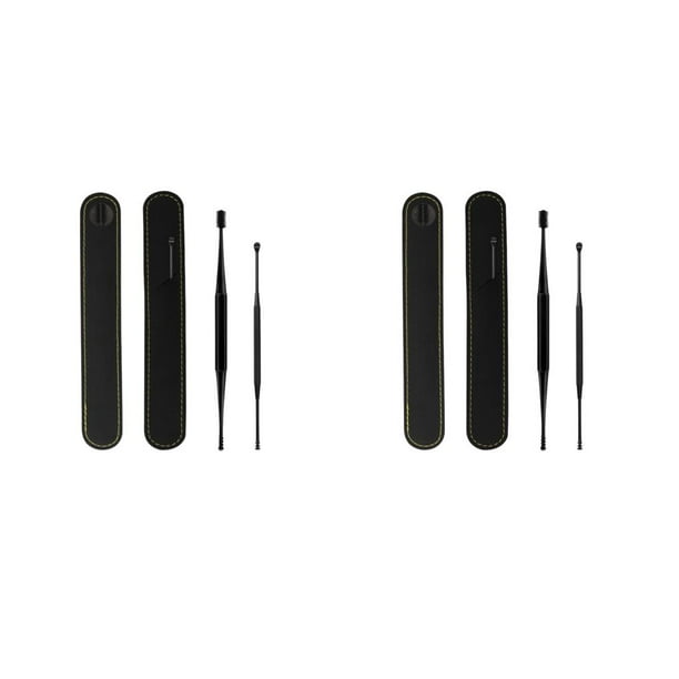 Soidarity Removedor de cera de oído giratorio de 360 °, herramienta de extracción de palillos para el cuidado de la salud de doble cabeza, Type1 NO1 Soidarity CBP491890