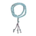 thumbnail image 3 of 2Pcs Beads Rosary 99 Grains Exquisite Geometric Religious Article Worship Prayer SuppliesLake Blue, 3 of 3