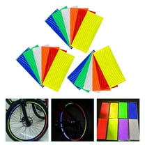 NIYANGLE 18pcs Reflective Wheel Rim Stickers Glow Stripes For Bike And Motorcycle Easy To Install Tire Decals Light