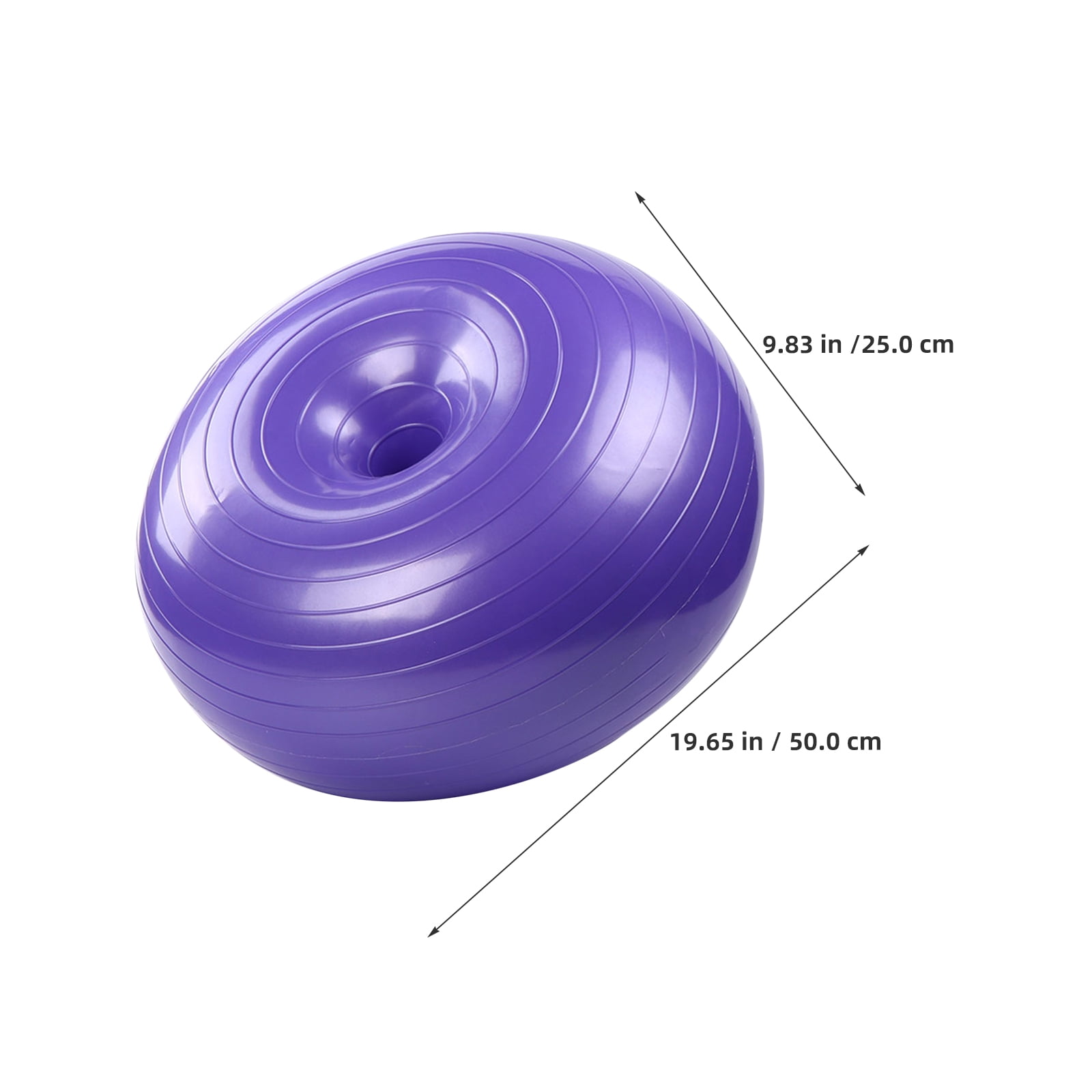 CTIRCHIU Yoga Equipment Exercise Ball Purple PVC Balance Training for Advanced Users 1Pack