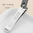 thumbnail image 5 of 2 PCS Ultra Sharp Zinc-aluminum Alloy Nail Clippers Set for Men&Women Travel Kit,Home Nail Clipper Beauty Kit Gray, 5 of 8