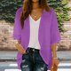thumbnail image 1 of TaTaai 3/4 Sleeve Casual Cardigan Top, Women's Mid Length Cover Shirt, Fashion Spring Summer Blouse, Perfect for Home Work Party Use Gift, 1 of 8