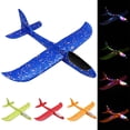 thumbnail image 2 of Avión de espuma EPP, juguete de espuma luminosa, helicóptero planeador para niños pequeños Azul, 2 of 9