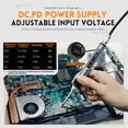 thumbnail image 3 of Intelligent Electric Soldering Iron Portable Soldering Station 0.87inch OLED Display Aluminum Alloy Housing with Temperature Adjustment Input Voltage Adjustable Function, 3 of 7