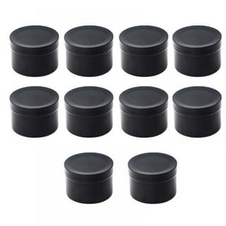 27 Pieces Candle Tins 2.5 oz/4 oz/8 oz Candle Jars Black Metal Tin Cans DIY  Candle Empty Tins Round Candle Containers for Candle Making Small Items