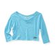 thumbnail image 1 of Aeropostale - Camiseta para dormir con espalda transparente para mujer, color azul, pequeña, 1 of 2